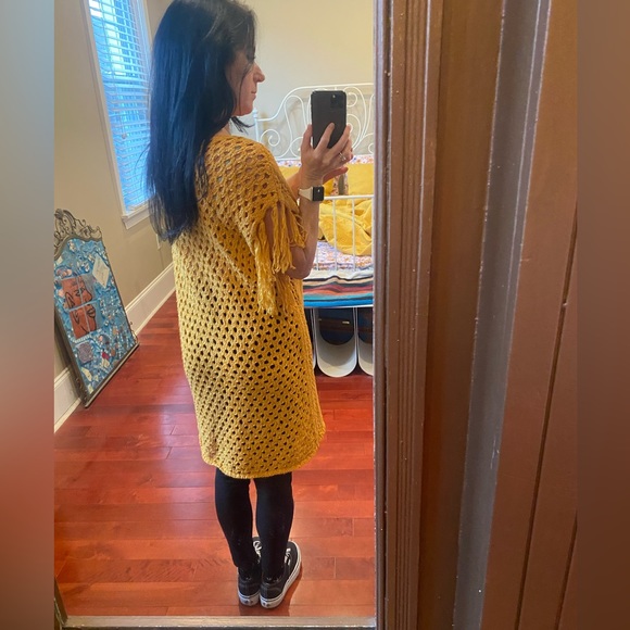 Crochet Golden Dress - Picture 3 of 3